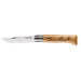 Couteau Opinel Tradition Gravures Animalia n°8 lame 8,5cm manche chêne décor lièvres