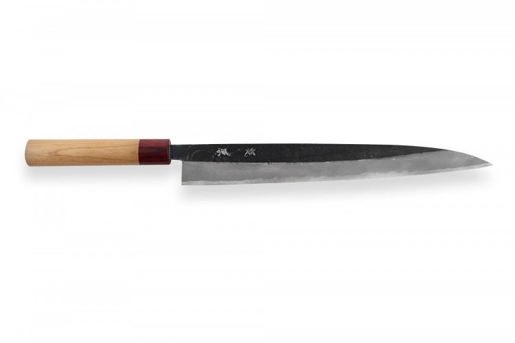 Couteau yanagiba japonais artisanal Kajiwara 30cm