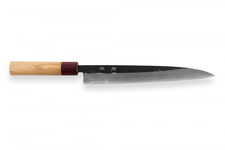 Couteau yanagiba japonais artisanal Kajiwara 24cm