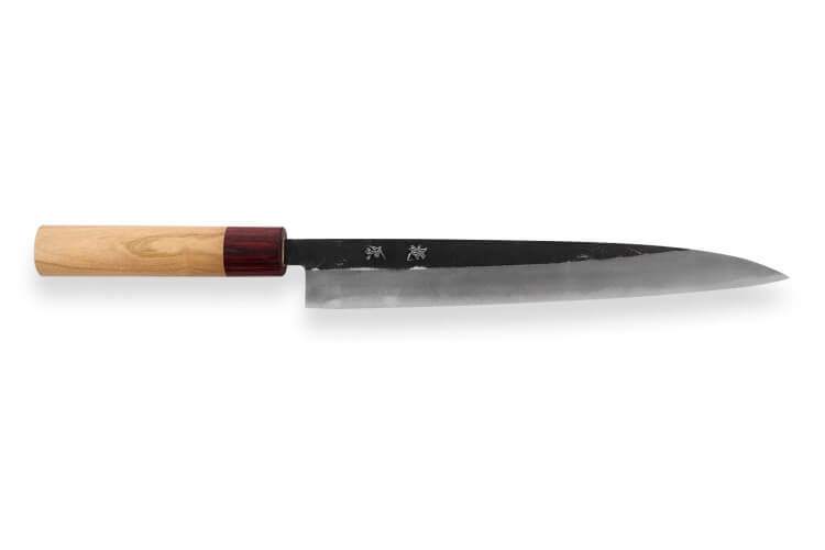 Couteau yanagiba japonais artisanal Kajiwara 24cm