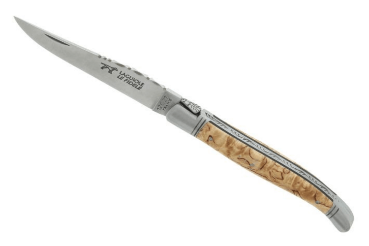 Couteau pliant Laguiole LE FIDELE lame acier manche bouleau 12cm