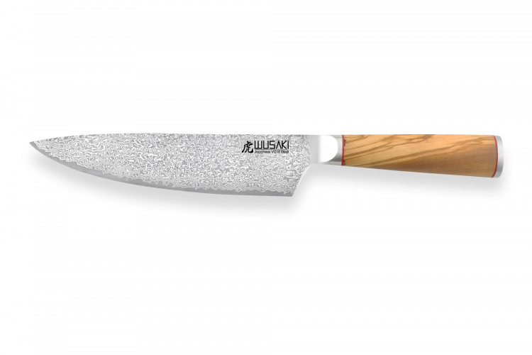 Couteau de chef Wusaki Fujiko VG10 20cm manche olivier