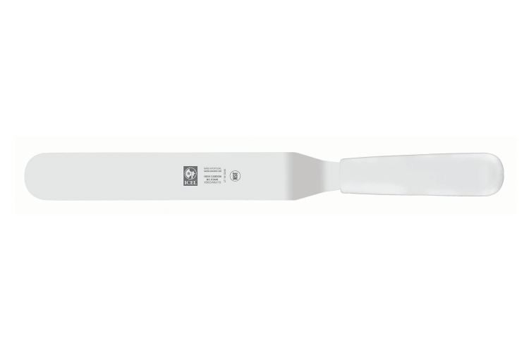 Spatule coudée professionnelle Icel manche PP blanc