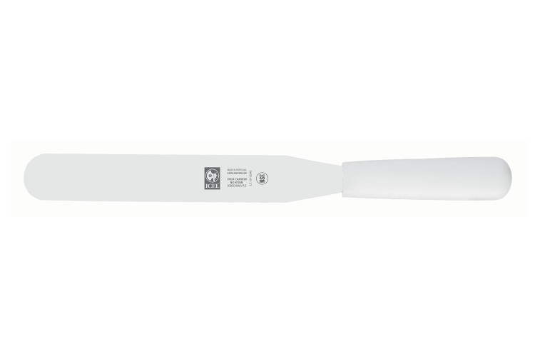 Spatule droite professionnelle Icel manche PP blanc