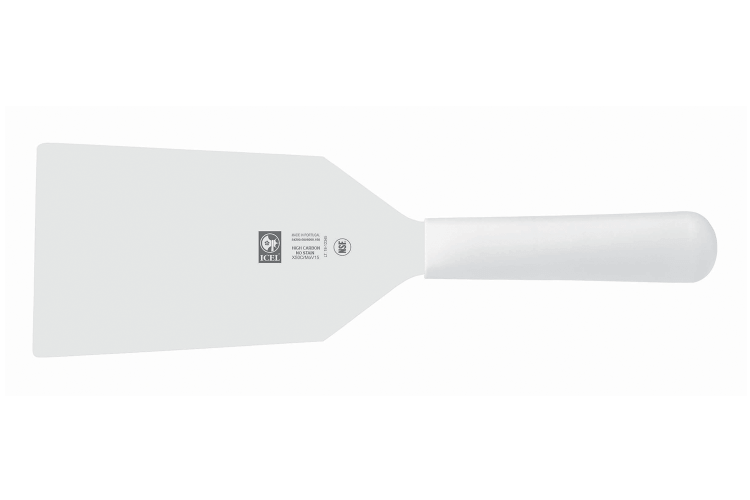 Spatule professionnelle Icel lame large 16cm manche blanc