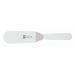 Spatule coudée professionnelle Icel lame 12cm à bout arrondi manche blanc
