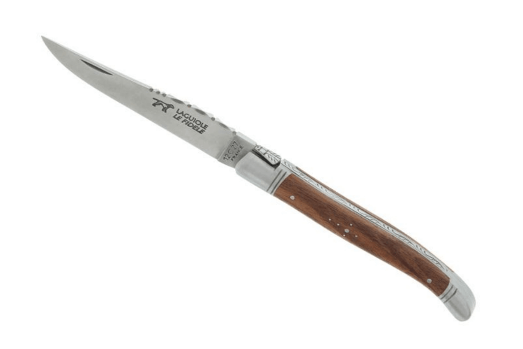 Couteau pliant Laguiole LE FIDELE acier Sandvik manche noyer 12cm