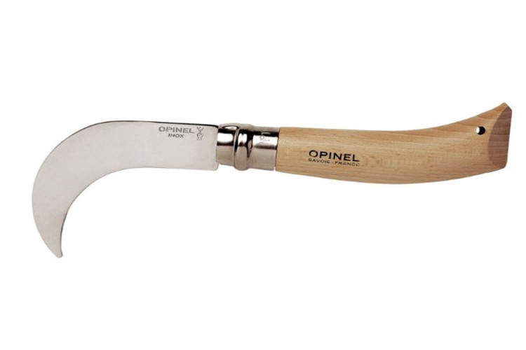 Serpette n&deg;10 VRI Opinel lame inox 10cm  manche en h&ecirc;tre 