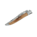 Couteau pliant Laguiole LE FIDELE acier Sandvik manche bois de genévrier 12cm