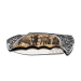 Couteau pliant Herbertz 588611 lame acier manche inox décor sangliers