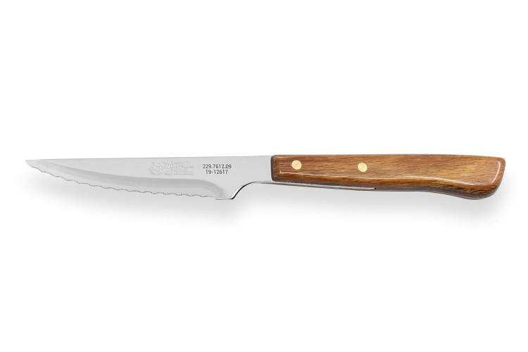 Couteau &agrave; steak Icel lame microdent&eacute;e 9cm manche bois