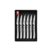 Coffret 6 couteaux à steak Icel lame microdentée 9cm tout inox