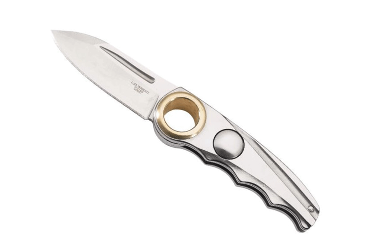 Couteau pliant Herbert 581207 lame acier manche inox 9cm