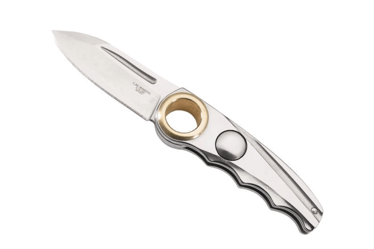 Couteau pliant Herbert 581207 lame acier manche inox 9cm