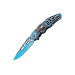 Couteau pliant Herbertz n°586412 manche araignée inox bleu 12cm