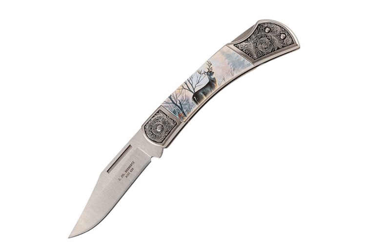 Couteau pliant Herbertz manche d&eacute;cor 11cm