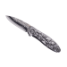 Couteau pliant Herbertz n°564612 manche inox 11.5cm décor tête de mort