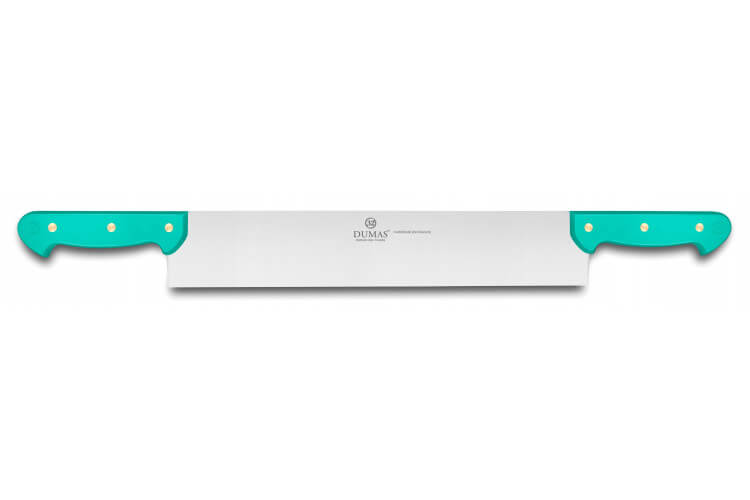 Couteau à fromage 2 manches rivetés 32 Dumas Affil vert 35cm