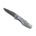 Couteau pliant Herbertz 580512 manche aluminium gris 10cm + mousqueton