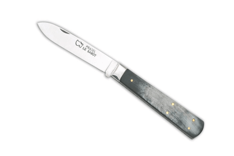 Couteau pliant Au Sabot Le Pradel acier carbone XC75 manche corne 10,5cm
