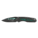 Couteau pliant Herbertz 568712 tout inox noir manche 12cm décor aigle