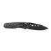 Couteau pliant Herbertz 568712 tout inox noir manche 12cm décor aigle