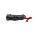 Couteau pliant Herbertz 585012 lame inox noire et rouge manche ABS + cordon rouge