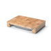 Planche à découper Continenta en bois 39x27x6cm + bac inox
