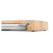 Planche à découper Continenta en bois 48x32,5x6cm + bac inox