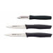 Set 2 couteaux + 1 éplucheur Arcos Nova acier NITRUM manche noir