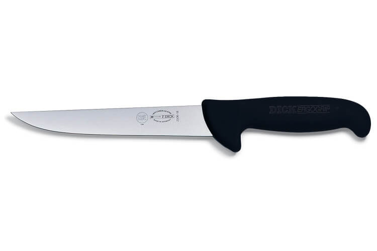 Couteau à saigner Dick Ergogrip lame 15cm manche bleu