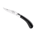 Couteau pliant artisanal Capuchadou acier sandvik manche bois d'ébène 12cm