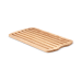 Planche à pain Continenta en bois d'hévéa 45x26x2cm + grille ramasse-miettes