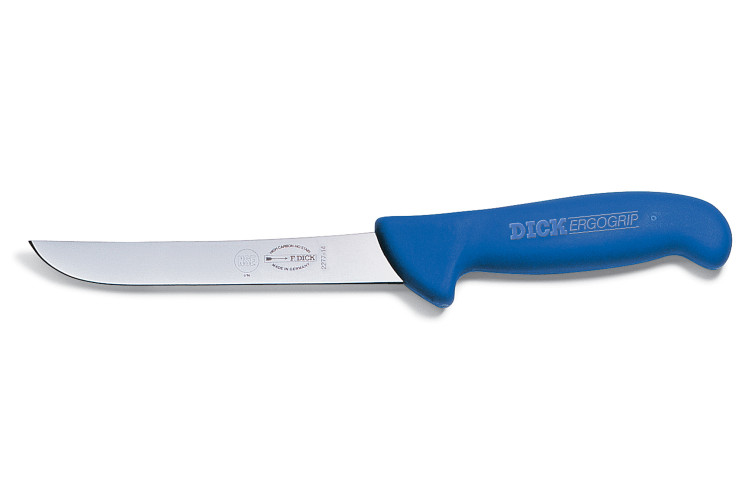 Couteau &agrave; d&eacute;sosser Dick Ergogrip lame scandinave manche bleu