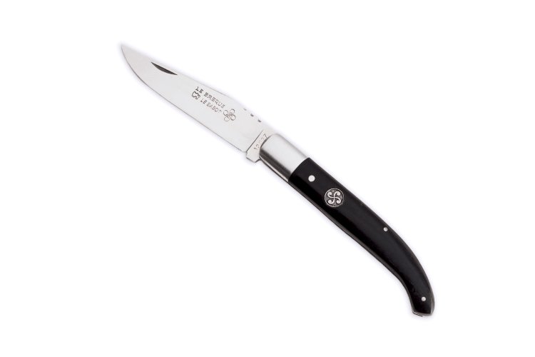 Couteau pliant Au Sabot Le Basque acier Sandvik manche ébène 11cm