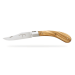 Couteau pliant artisanal Capuchadou acier sandvik manche bois d'olivier 12cm