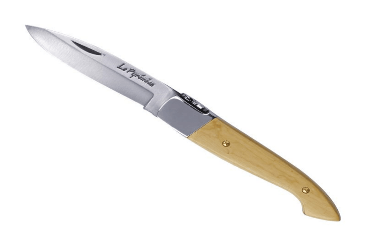 Couteau pliant Le Pyreneen acier inox Z100 manche bois de buis 11,5cm