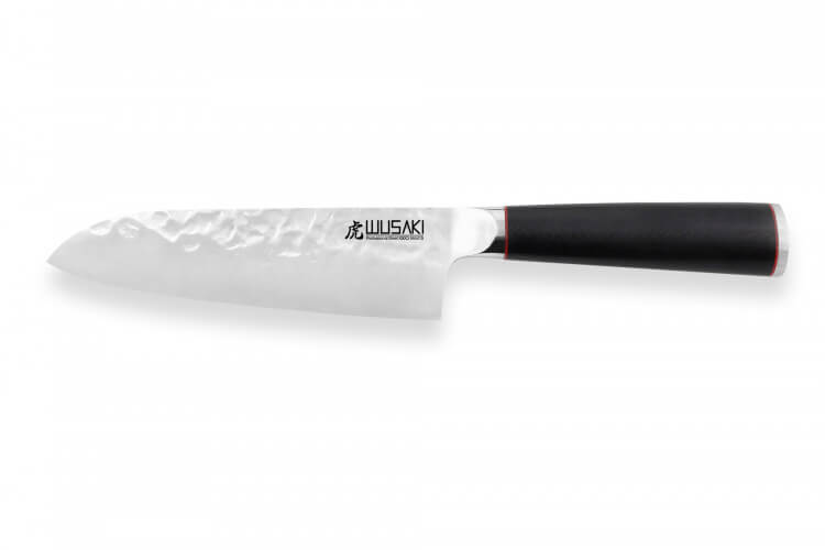 Couteau santoku Wusaki Hayato X50 17cm manche G10