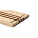 Planche à découper Continenta en bois d'hévéa 37x25x2cm avec rigole