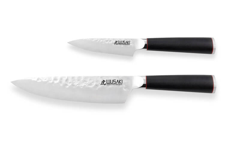 Coffret de 2 couteaux Wusaki Hayato X50 manches G10 Chef + Office