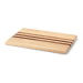 Planche à découper Continenta en bois d'hévéa avec 3 bandes en acacia