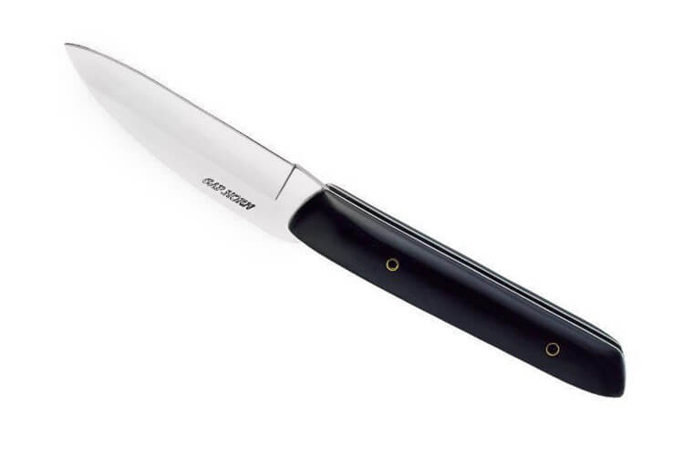Couteau pliant Cap Horn acier inox Z100 manche bois d'ébène 12cm