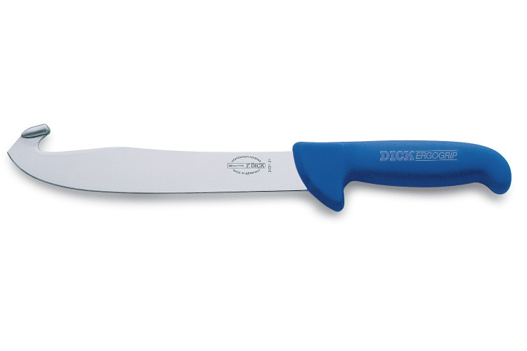 Couteau &agrave; &eacute;visc&eacute;rer Dick Ergogrip lame 21cm manche bleu