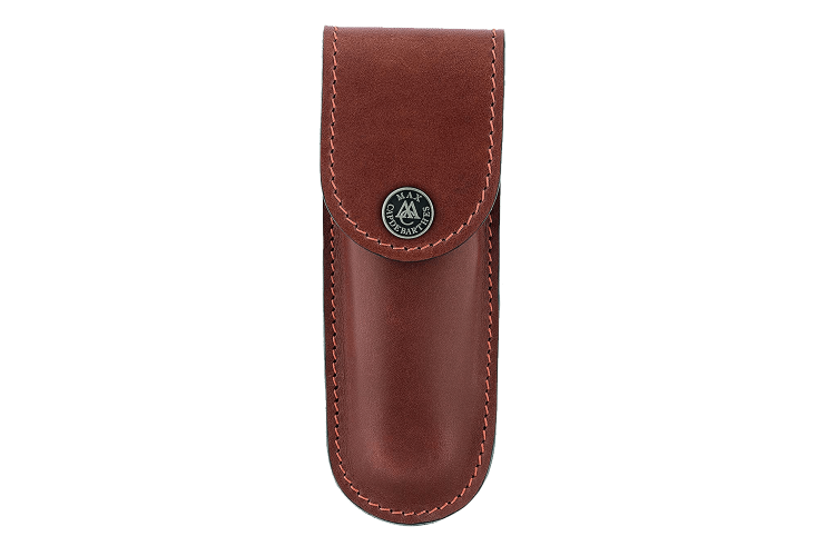 Etui Max CapdeBarthes S100 cuir P&eacute;rou pour couteau de poche Laguiole