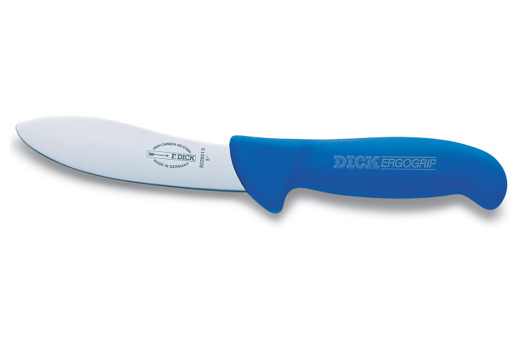 Couteau &agrave; d&eacute;pouiller le mouton Dick Ergogrip lame 13cm manche bleu