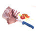 Couteau à découper Dick Ergogrip lame feuille 22cm manche bleu