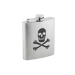 Flasque inox motif tête de mort + bouchon baïonnette 180ml
