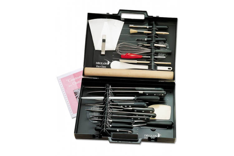 Malette 36 ustensiles et couteaux Deglon FIXCLASS Cuisine grand modèle