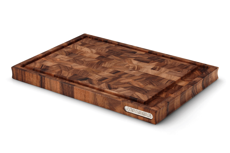 Planche &agrave; d&eacute;couper Continenta en bois d'acacia mosa&iuml;que + rigole
