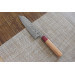 Couteau santoku japonais artisanal Yoshimi Kato 17cm SG2 Damascus cerisier